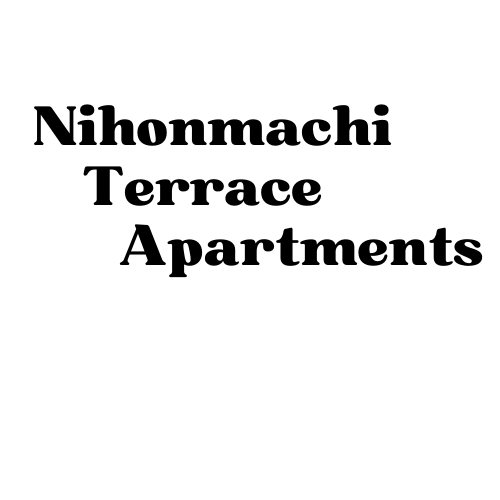 A black and white image of Nihonmachi Terrace Apartments.